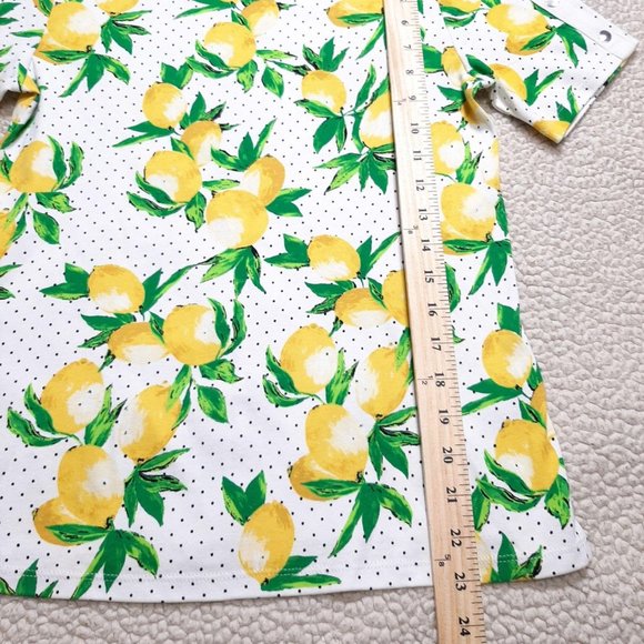 Rafaella Studio  Lemon Short Sleeve Shirt Size PS - Picture 4 of 7
